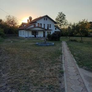 Bygningen som feriehuset ligger i