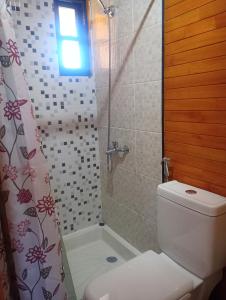 Koupelna v ubytování Cabañita Los Teros + 13 fotografií