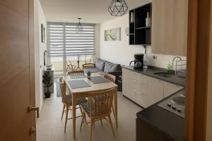 Η κουζίνα ή μικρή κουζίνα στο Depto centro Valdivia vivo Caupolican 243