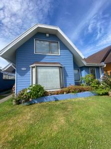 Bygningen som feriehuset ligger i