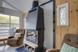 Χώρος καθιστικού στο Spa & Lake Access - Chalet Le Ptit Leo