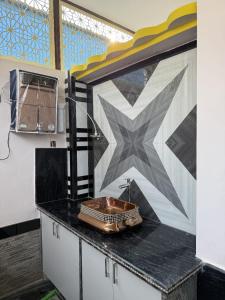 Køkken eller tekøkken på Room Racers Hotel