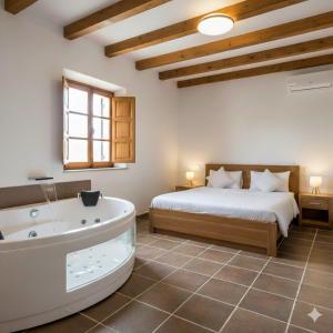 Ένα ή περισσότερα κρεβάτια σε δωμάτιο στο Cazorla Rural