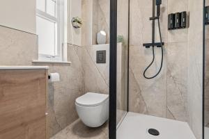 斯特灵The Riverside Rest 2的带马桶和淋浴的浴室