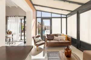 Posezení v ubytování Casita by the Castle