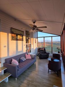 Χώρος καθιστικού στο Laufás Guesthouse