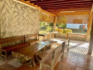 Χώρος καθιστικού στο Teak house pai