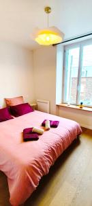 Ένα ή περισσότερα κρεβάτια σε δωμάτιο στο Le Ptit Rennes- 200 m de la Gare Cosy Lumineux