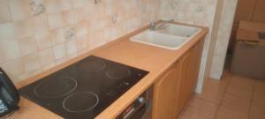 Kuchyň nebo kuchyňský kout v ubytování Temp Daola