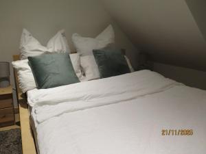 Ένα ή περισσότερα κρεβάτια σε δωμάτιο στο 'Emma' die charmante Wohnung - gemütlich & zentral