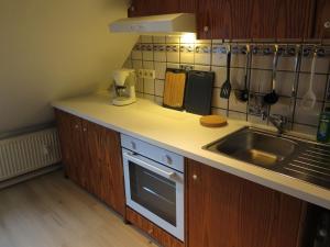 Η κουζίνα ή μικρή κουζίνα στο 'Emma' die charmante Wohnung - gemütlich & zentral