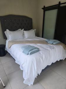 Una cama o camas en una habitación de Bona Kgole Private Game Lodge, Mabalingwe