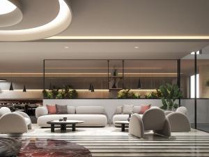 Χώρος καθιστικού στο Reya Creek Hotel