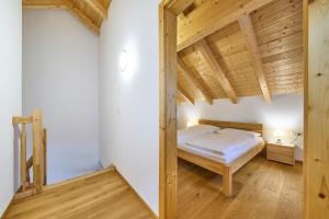 Ένα ή περισσότερα κρεβάτια σε δωμάτιο στο Ferienwohnung Lisa