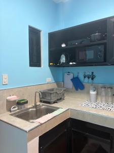 Η κουζίνα ή μικρή κουζίνα στο Sea Cozy Loona Staycation