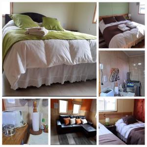 Postel nebo postele na pokoji v ubytování Cabañas Frange 2 + 3 fotografie