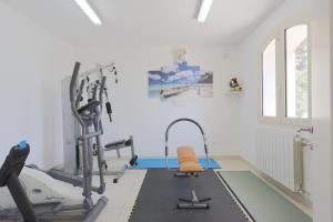 Fitnesscentret og/eller fitnessfaciliteterne på Villa Paolo con piscina privata
