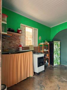 Kuchyň nebo kuchyňský kout v ubytování Casa da Pri - Azul - Vila de São Jorge