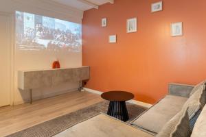 Χώρος καθιστικού στο Le Rétro with private parking