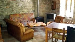Χώρος καθιστικού στο Gite La Bélugue À Ste-enimie