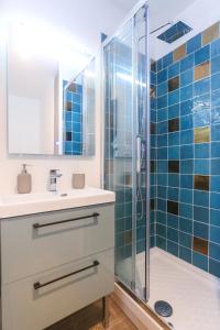 Phòng tắm tại Studio Coeur Ville TV Wifi Parking Lave Linge