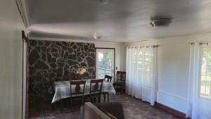 Χώρος καθιστικού στο Camping & Hospedaje Rio Laja