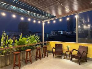 En balkon eller terrasse på Soda Boutique Apartment Danang