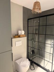 Koupelna v ubytování Andrra Apartment