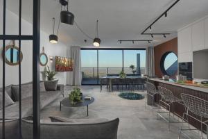 Et tv og/eller underholdning på וילה סירקל - Villa Circle