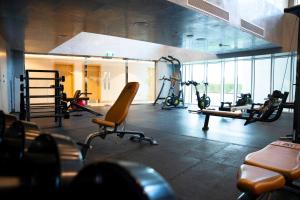 Γυμναστήριο ή/και όργανα γυμναστικής στο Sea and Golf Course View 3BR in Mayan Yas Island