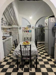 Kuchyň nebo kuchyňský kout v ubytování Authentic Riad Room- Escape