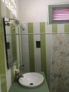 Ένα μπάνιο στο Natural cabin at Playa Encuentro, Cabarete