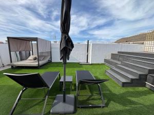 Χώρος καθιστικού στο Modern house with sea views, pool and a chillout terrace +4 φωτογραφίες