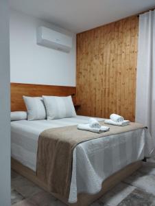 Postel nebo postele na pokoji v ubytování Casa Rural Las Matillas