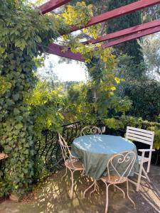 En have udenfor La petite maison près de la mer, avec jardin et parking