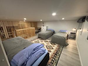 Posezení v ubytování Nordic Wooden House