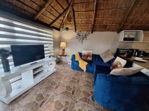 TV a/nebo společenská místnost v ubytování Bosveld In Die Stad Lodge