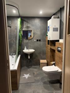 Ένα μπάνιο στο Apartament Prestige Zawiercie +3 φωτογραφίες