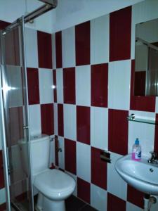 Koupelna v ubytování Hotel Miranda & Miranda