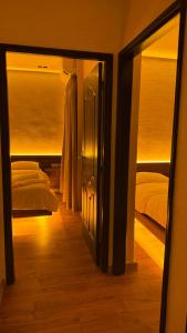 Postel nebo postele na pokoji v ubytování Suite Bahiya unica