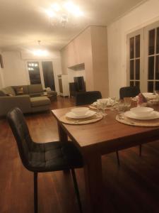 Posezení v ubytování S'heimet Hüüs