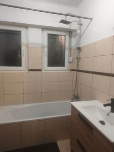 Koupelna v ubytování S'heimet Hüüs