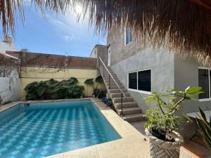 Πισίνα στο ή κοντά στο Departamento con palapa, 2 cuartos +9 φωτογραφίες