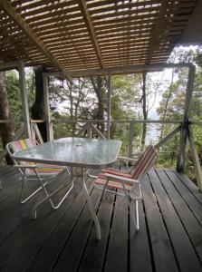 Balkón nebo terasa v ubytování Refugio Alma Lodge + 2 fotografie