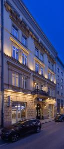 El edificio en el que está el hotel