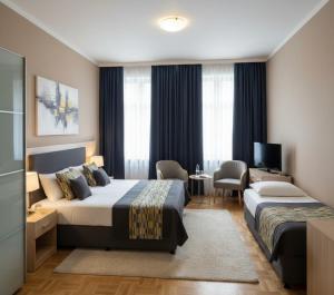 Postel nebo postele na pokoji v ubytování Hasret Apart 58