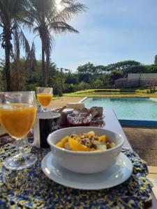 Jídlo v luxury tent nebo okolí