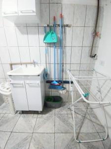 Koupelna v ubytování Propriedade Mendes&Souza - Pinhais