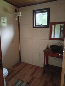 Un baño de Chalé Suíte Renascer das Águas