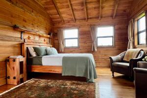 Voodi või voodid majutusasutuse The Coal Miners Hut toas